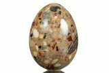 Polished Chert Breccia Egg - Western Australia #308758-1